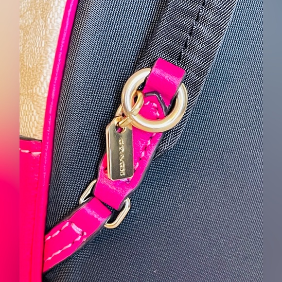 NWT Coach mini court Backpack charm in Signature Canvas - Picture 7 of 8